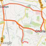 Chorley Euxton Route route map