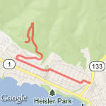 Spur Ridge route map