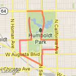 5K Course Map route map