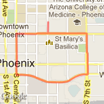 1S Fun Run route map