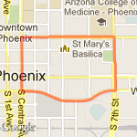 1S Fun Run route map