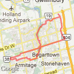 20km Long Run route map