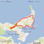 Hough's Neck Short Loop route map