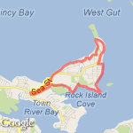 Hough's Neck 5 mi route map