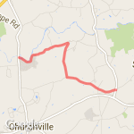 12 miler at Harmony Church Road route map