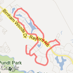 8 Mile Run route map