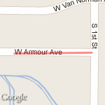 200 meter straight route map