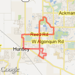 Huntley Pass route map