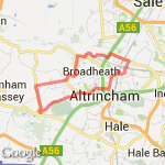 Old field to Dunham by waitrose route map