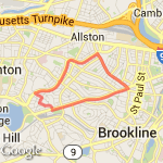 Coolidge Commonwealth route map