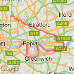 Rotherhithe the long way route map