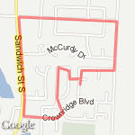 3 km at dad's route map