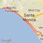 Malibu - Bicycle tour route map