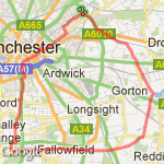 manchester loop cycle route route map
