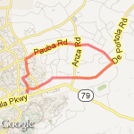 11 mile loop through wineries route map