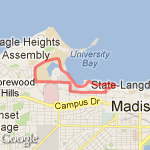 Lakeshore Loop route map