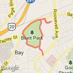 2 miles by central route map