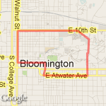 3 Miles around campus route map