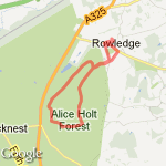 Rowledge Forest route map