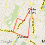 5 Miles Route route map