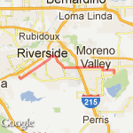 Lake Perris route map