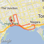 16 km high park loop route map