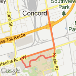 9k - York University route map