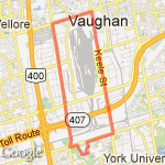 18k - York University route map