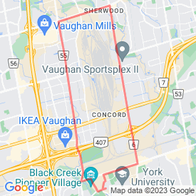 18k - York University - 18.00 Km route in Toronto