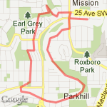 Stanley Park route map