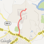 4M Stop light & back route map