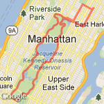 Central Park 59-110St route map