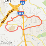 Evans/Mercer route map