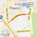 Williston Road route map