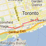 Work to home - Wellington/Front route map