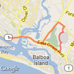 6 mile work run route map