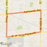 3 mile route route map