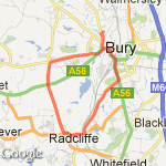home up bolton past newbank and back route map