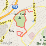 3 miles by Central route map