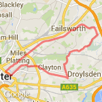 Manchester Canal loop route map