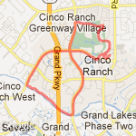 Week 6 - eight mile training - opt 1 route map