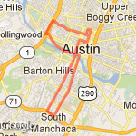 Austin Half-Marathon route map