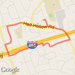 Petite to Aly's house route map