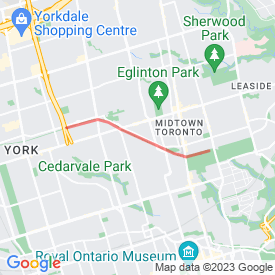 Beltline - 8.00 Km route in Toronto