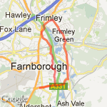 8 mile North Camp/Frimley route map