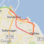 Dun Laoighre Dart - 40ft route map