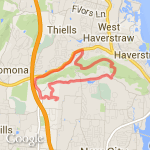 Sunday Run at 6:50 am route map