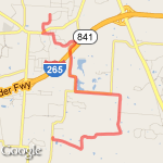 10 mile route  route map