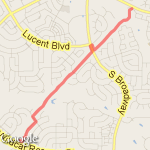 Harder Run route map