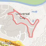 Universal back lot route map